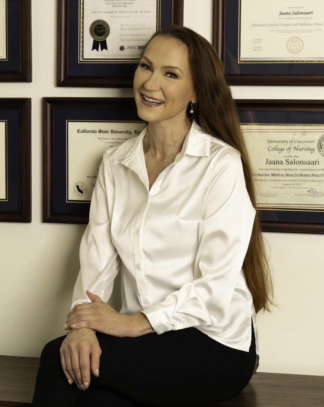 Jaana Salonsaari, DNP, PMHNP-BC, founder of SISU Behavioral Health