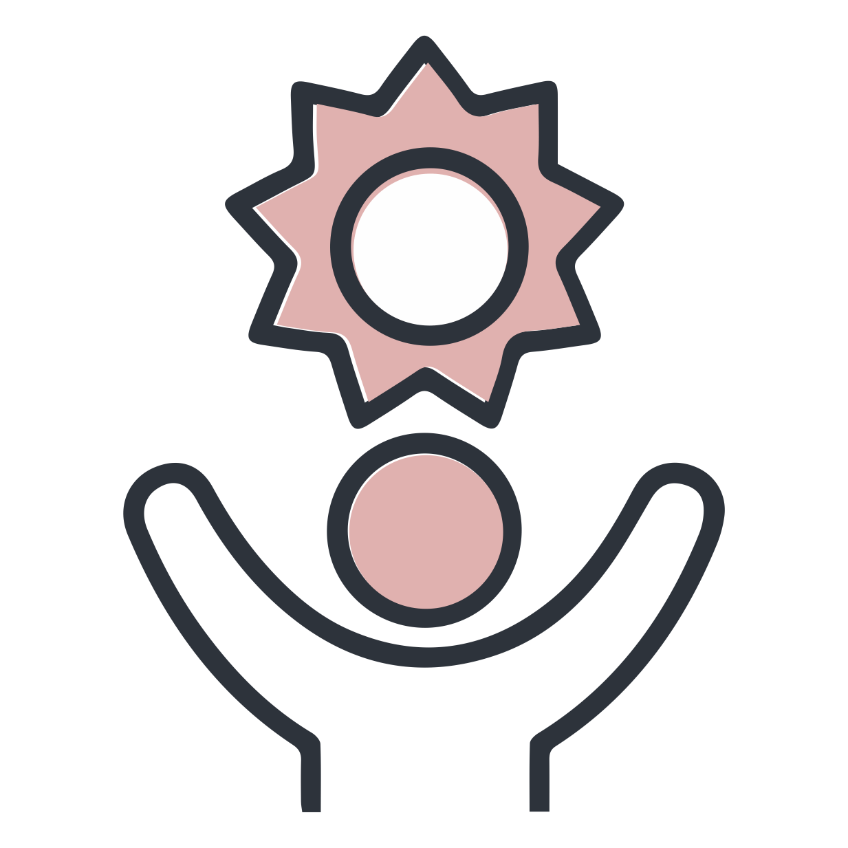 Icon representing focus and attention care