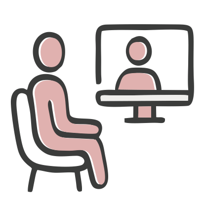 Icon for in-person and telepsychiatry appointments